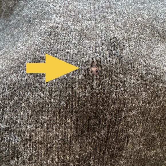 Pendleton Sweater Mens XXL Washable Shetland Wool Crewneck Pullover Brown FLAWED - Picture 8 of 13